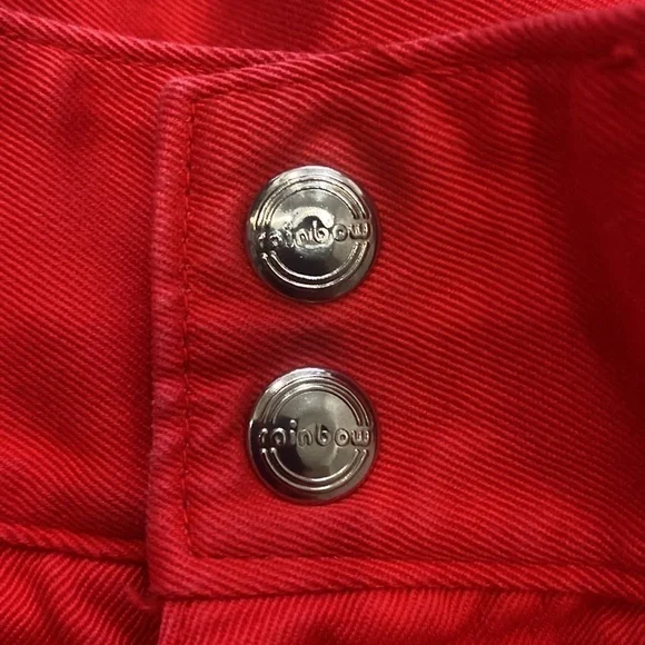 Mom Style High Rise Red Pants - Picture 3 of 9